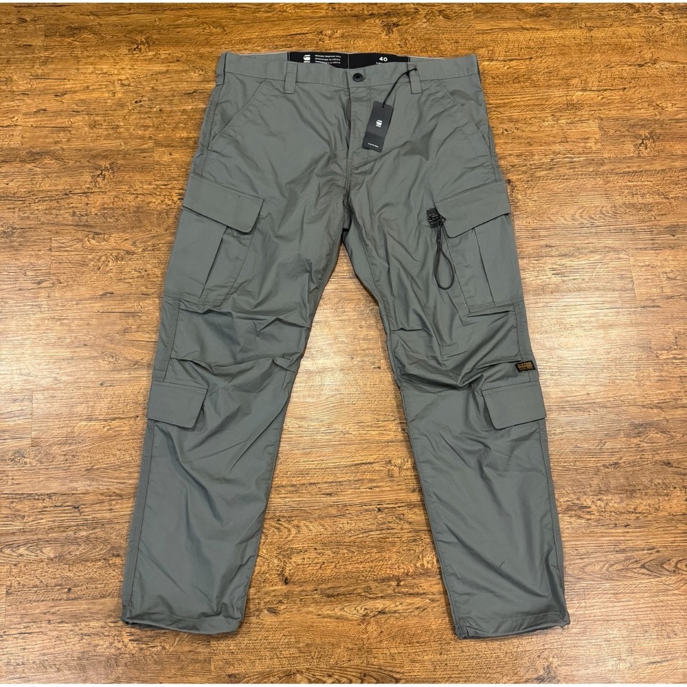 G-Star Raw Gray P-3 Cargo Ripstop Tactical Utility Trainer Pants Men's 40x34